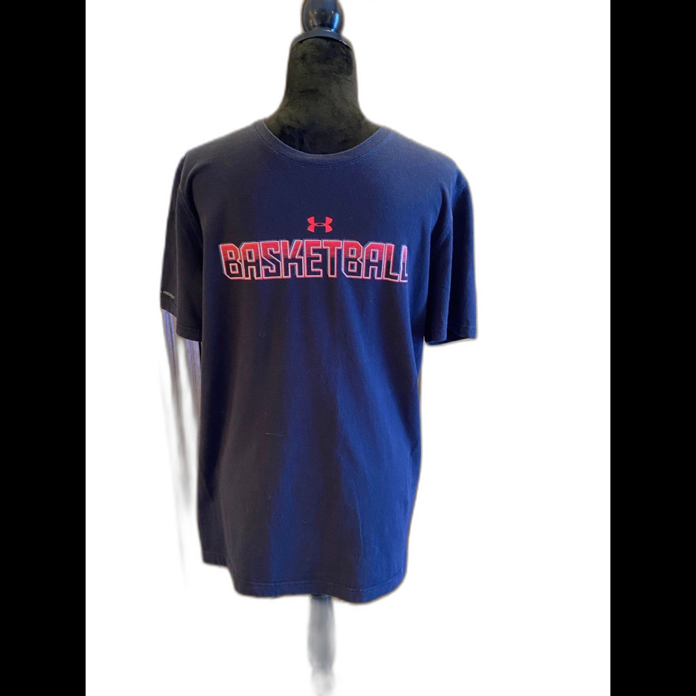 Under Armour T Shirt Heat Gear Men’s Small Short Sleeve Navy